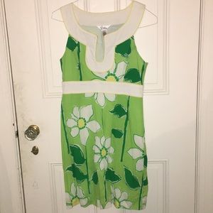 Lilly Pulitzer Flower Printed Dress Size 6